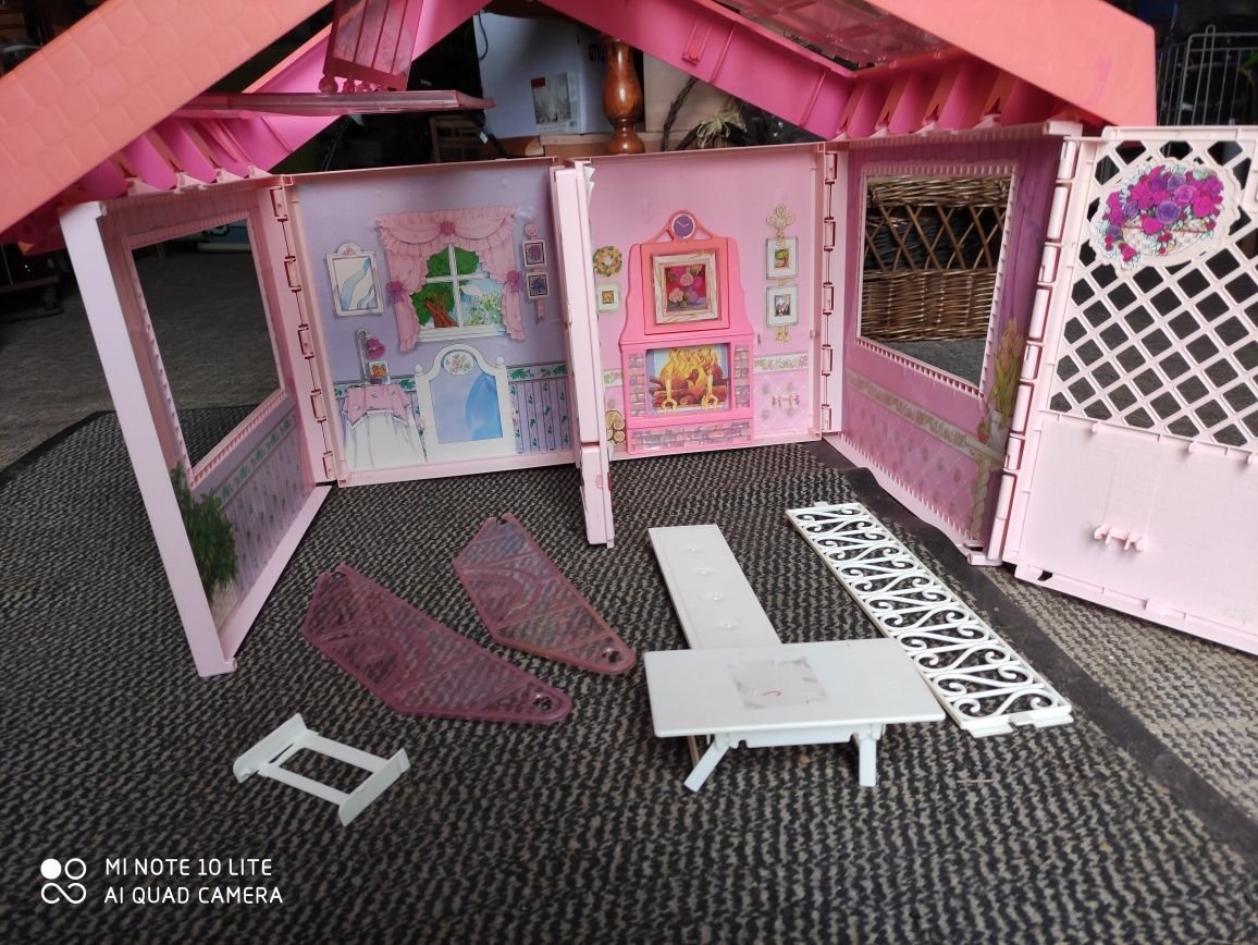 Domek Mattel Fold'n Fun 1992 Barbie vintage domek dla lalki Barbie