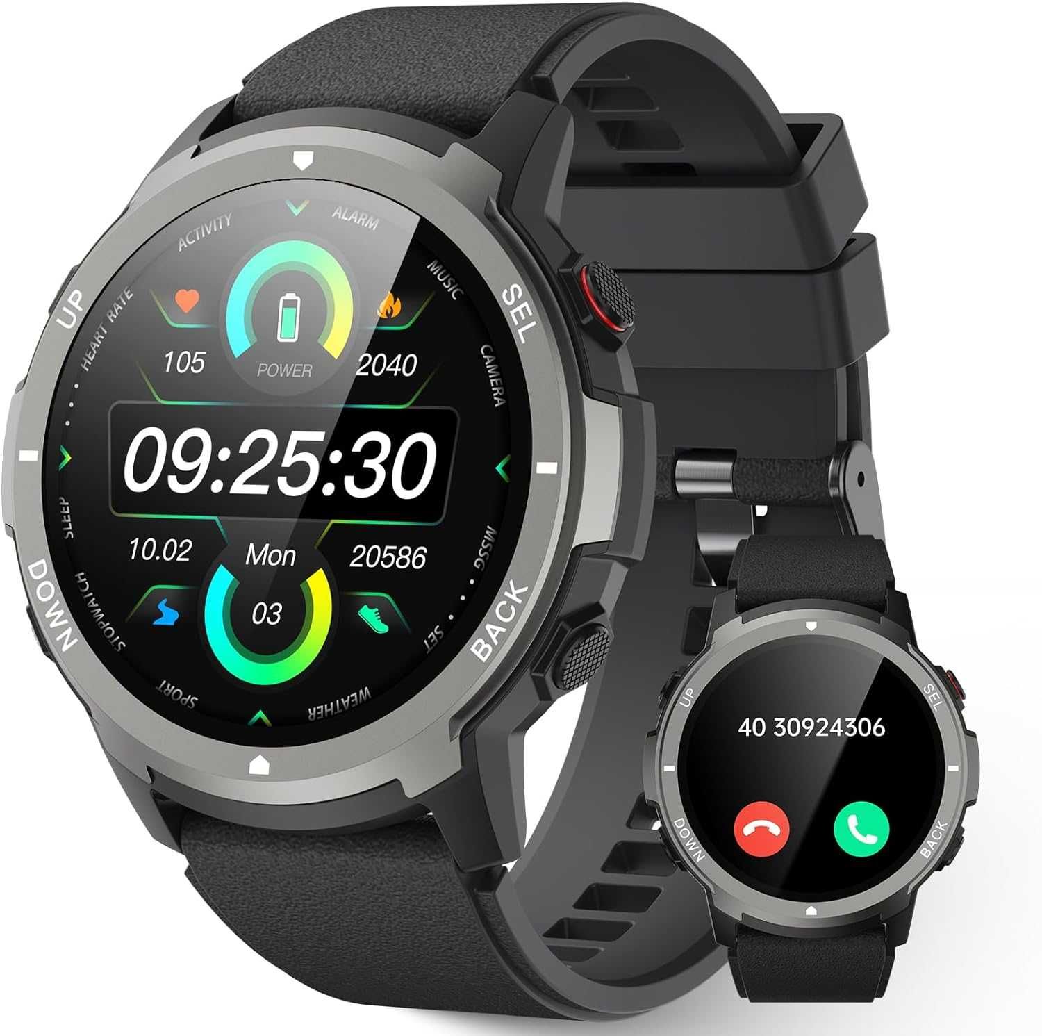 Inteligentny zegarek, smartwatch 1,39", tętno, IP68 S52 LLKBOHA spp1