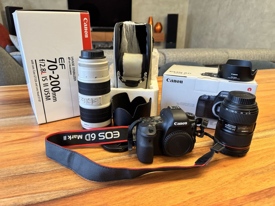 Kit canon 6D mark II com 2 lentes