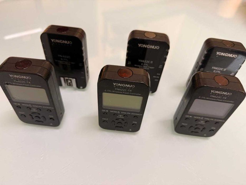 Conjuntos transmissor Yongnuo YN622C-TX e receptor Yn622c