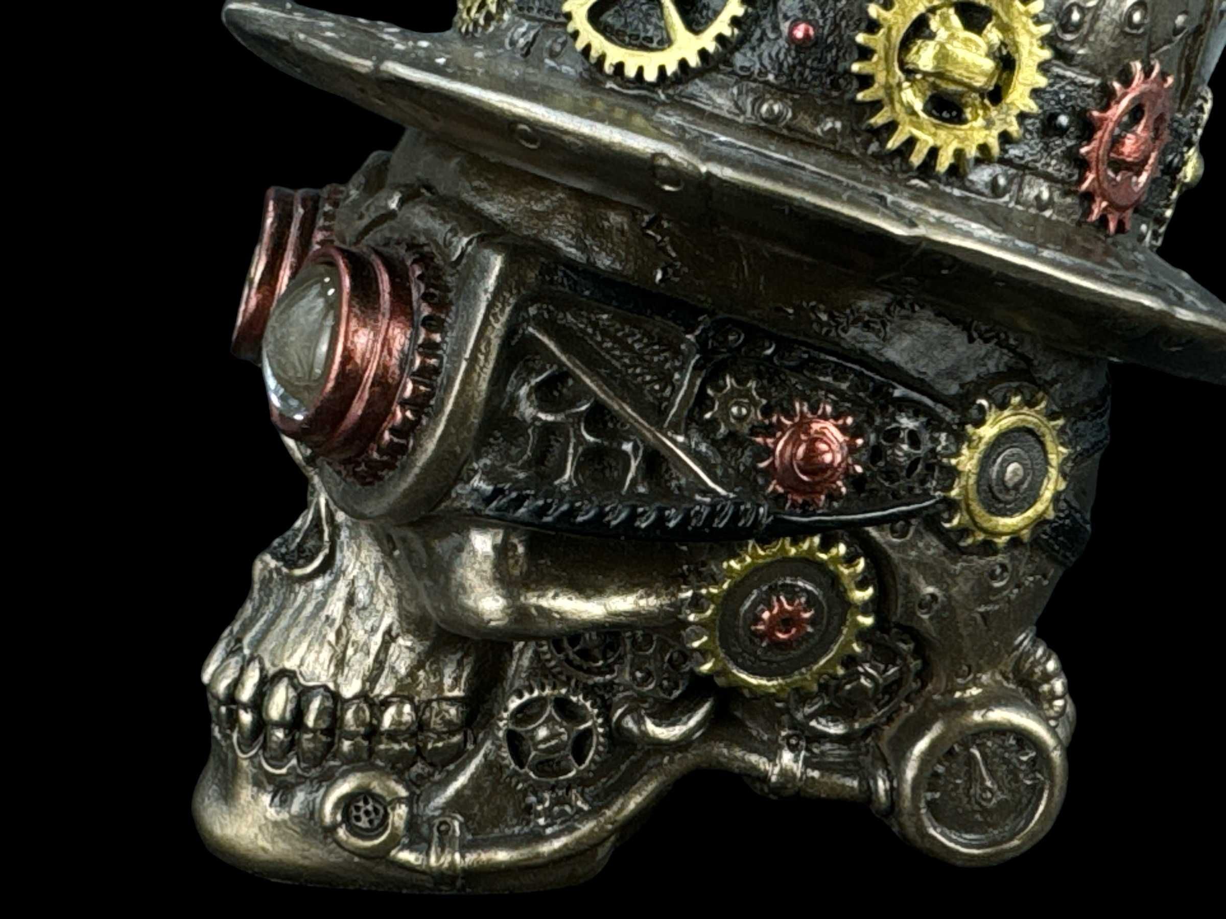 rzeźba figurka Steampunk Czaszka z Cylindrem Veronese WU77638A4