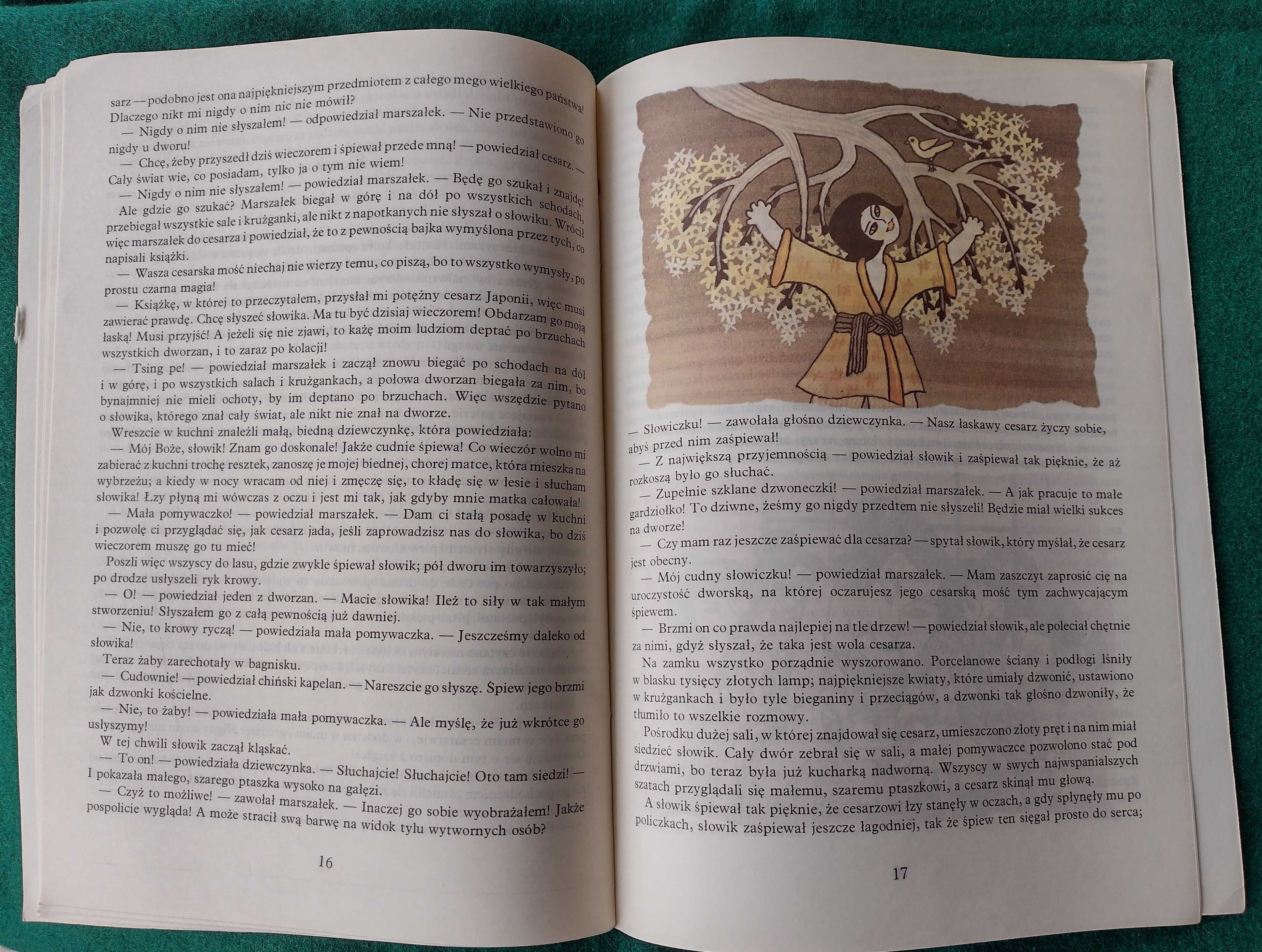 Dzikie łabędzie / Słowik - Hans Christian Andersen 1987r. ilustrowana