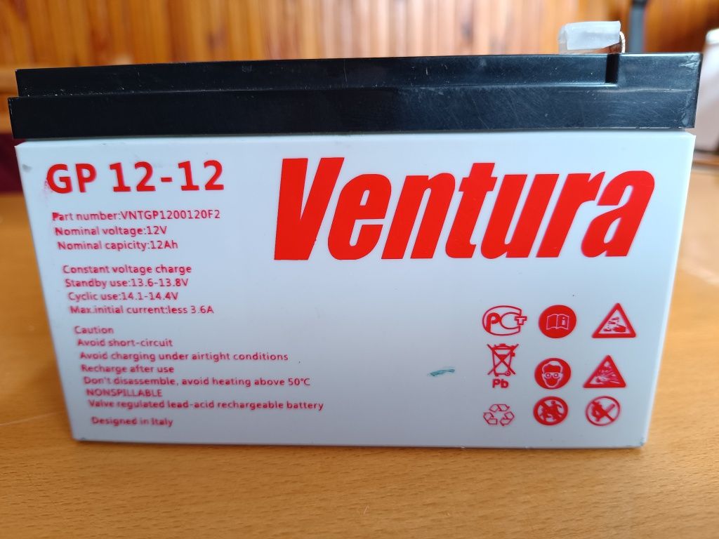 Аккумулятор Ventura GP12-12 - AGM 12В 12Ач