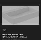 NOWA Umywalka nablatowa konglomerat 60cm