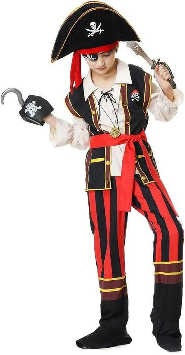 Chłopięcy Kostium Pirata Dla Dzieci Rozm. 120