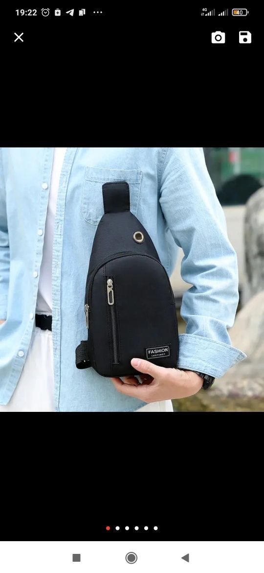 Новая мужская нейлоновая сумка-месенжер, через плече Crossbody