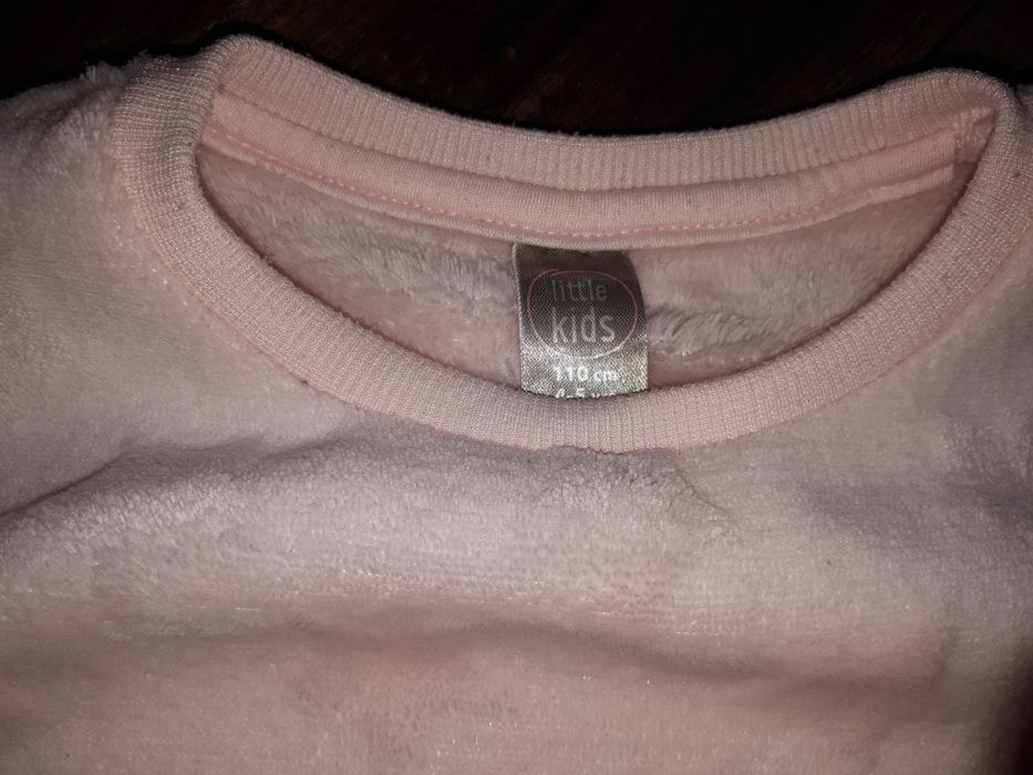 Bluza dziewczęca r 110 pudrowy róż