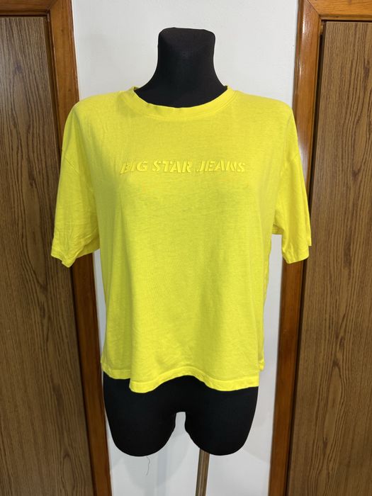Żółta bluzka z krótkim rękawem Big Star