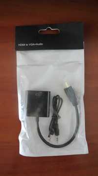 HDMI - VGA кабель с аудио