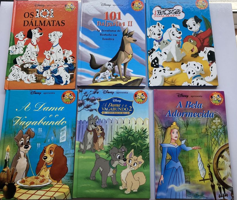 Livros da Disney.