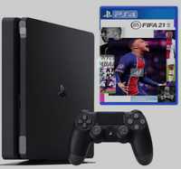 Ps4 slim 1TB como nova + fifa 21 e um comando (não é o original)