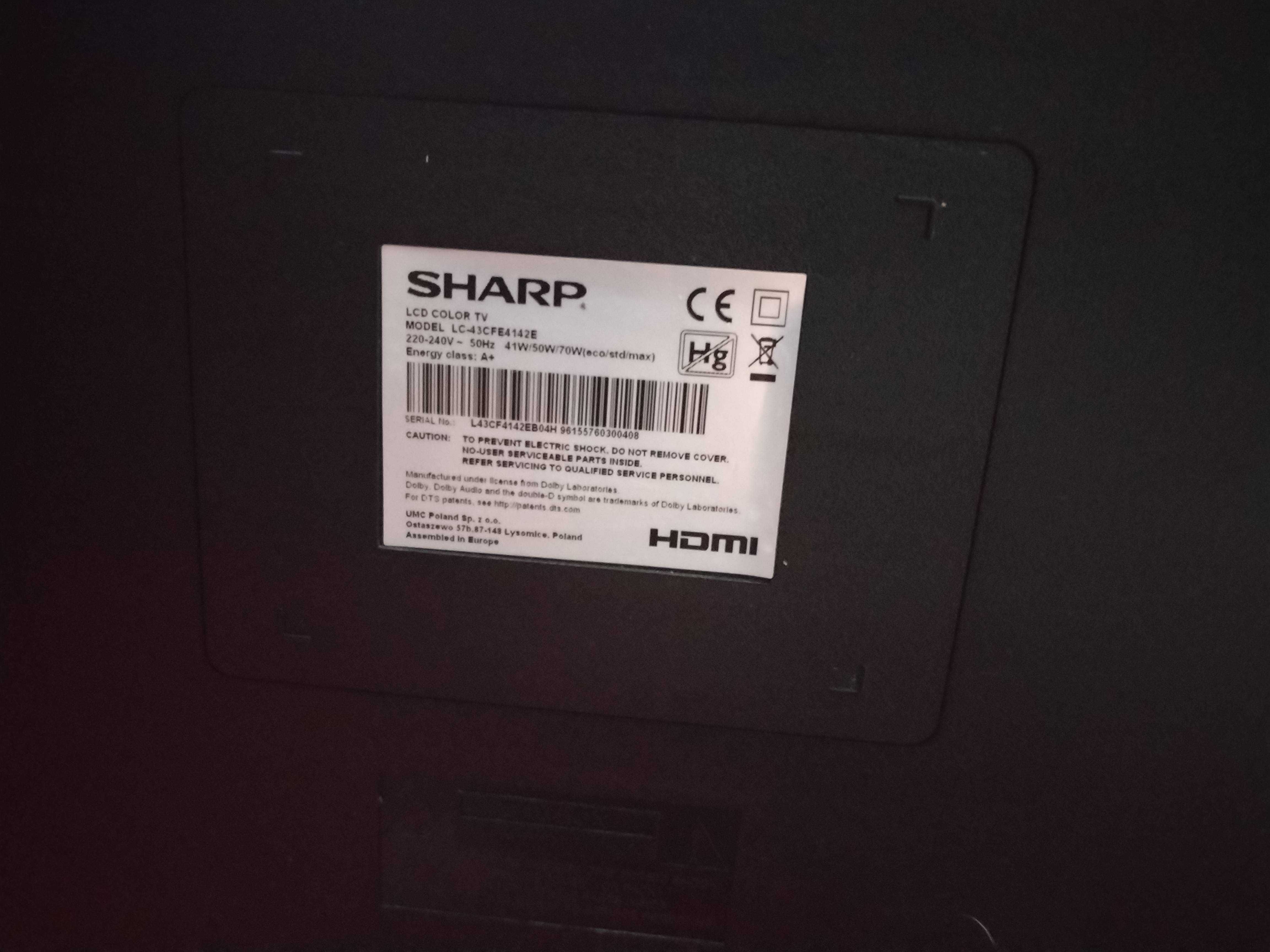 Telewizor SHARP Aquos 43"/109cm LED