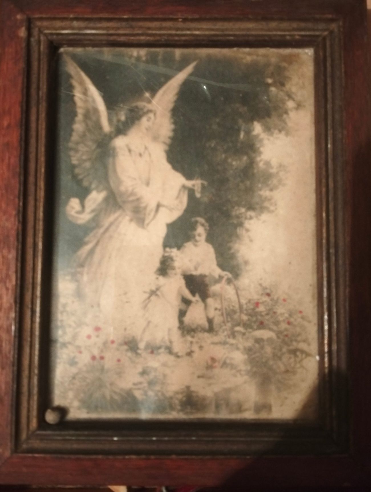 Obraz stary anioł stróż