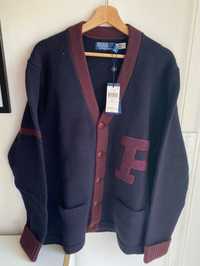 Cardigan em Malha Polo Ralph Lauren (L)