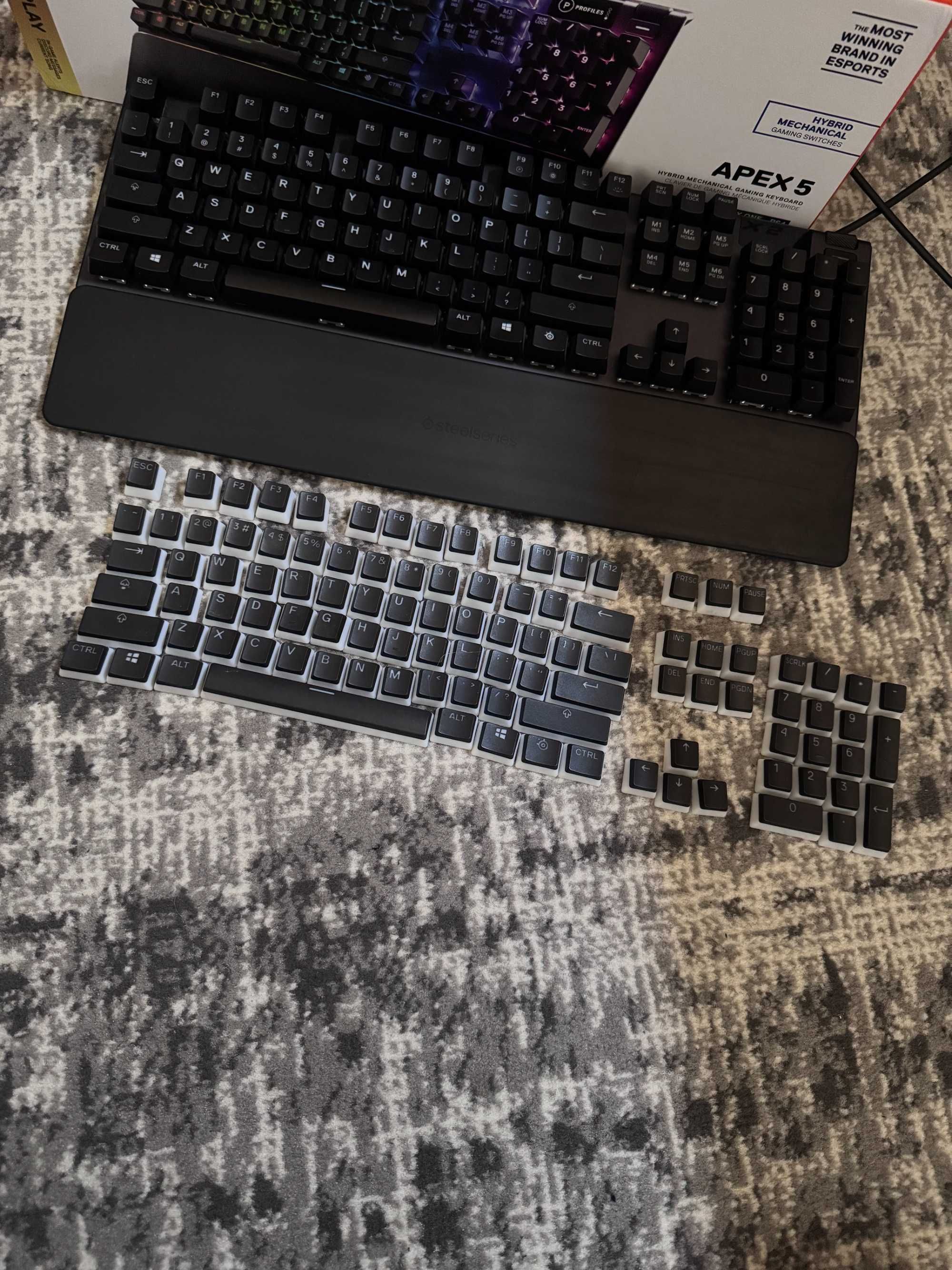 Klawiatura Gamingowa Apex 5 + dodatkowe świecące przyciski Steelseries