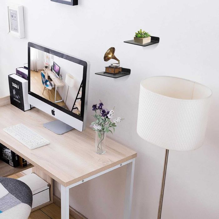 Regał, mała półka ścienna do kuchni, łazienki 11 x 10 x 2,3 cm, 2 szt.