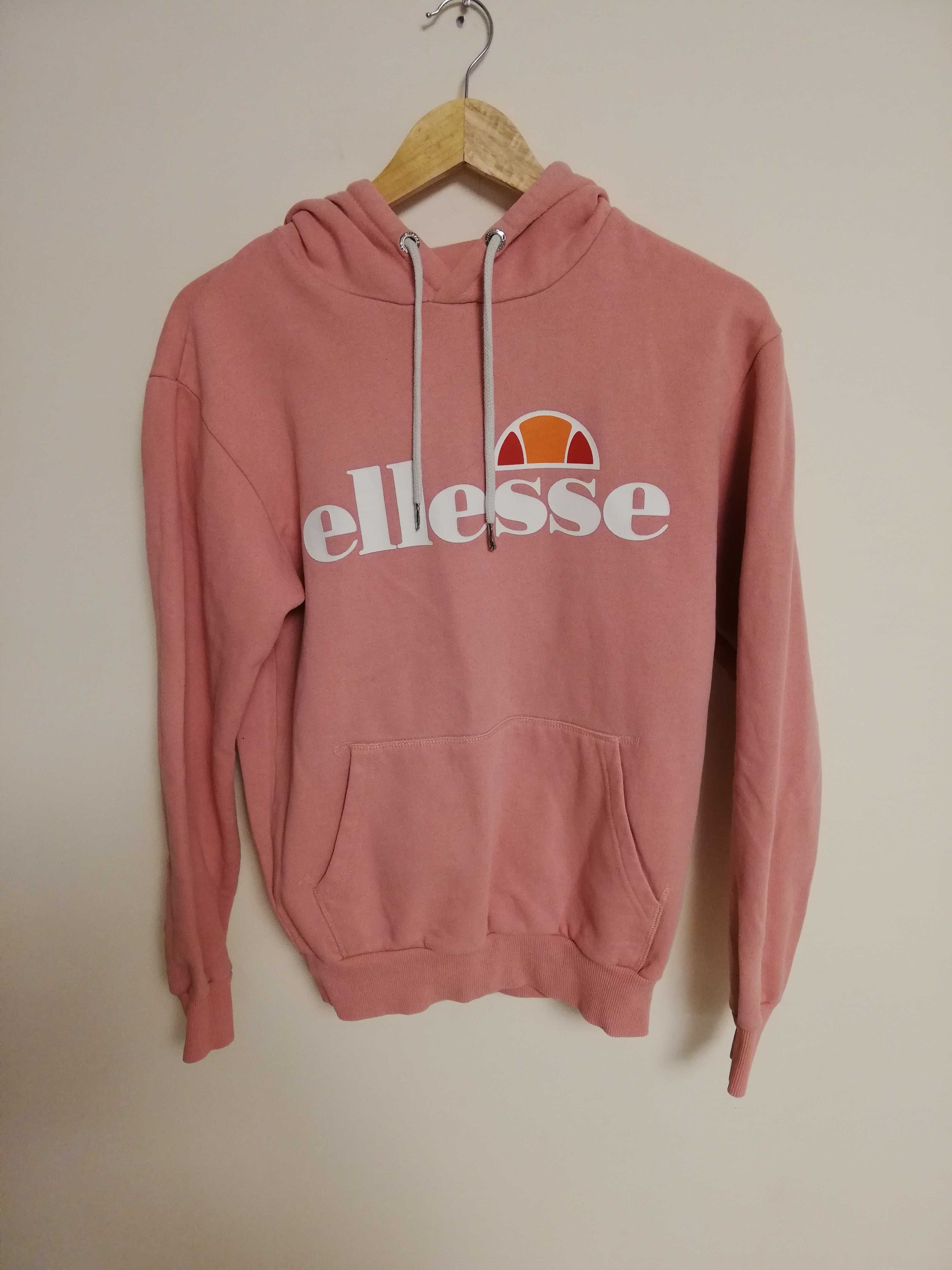 bluza Ellesse S M 36 38 pudrowy róż bluza ellesse z kapturem