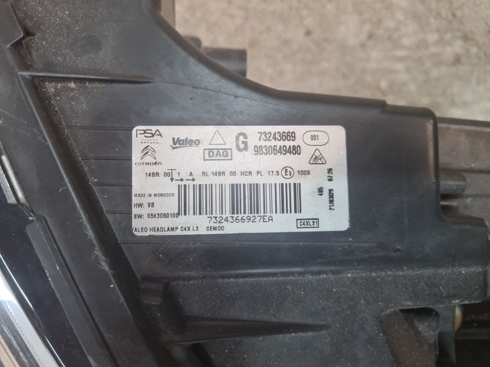 Farol Esquerdo Full LED Citroen C4 2020 a 2025