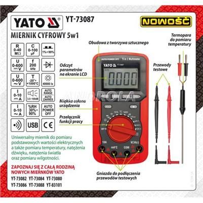 Miernik cyfrowy multimetr 5w1 Yato YT-73087