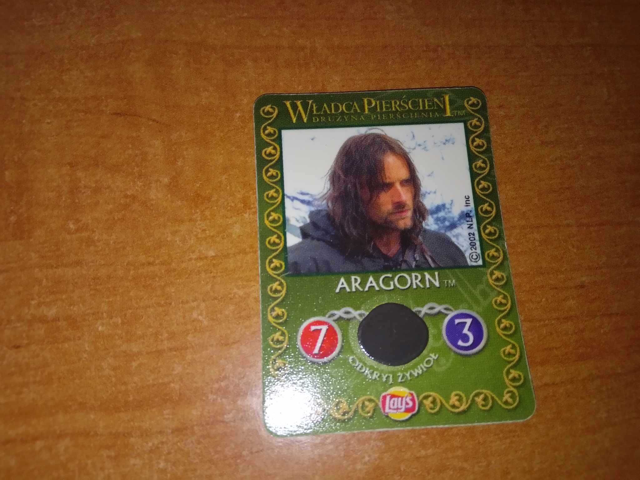 Karta Władca Pierścieni Drużyna Pierścienia Aragorn Nazgul Lays