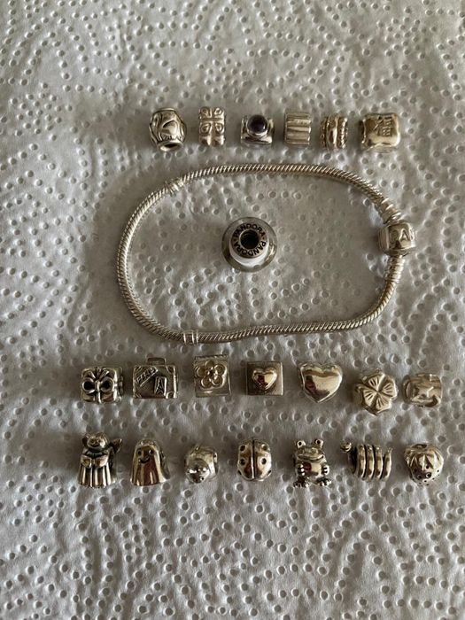 Pulseira + contas pandora