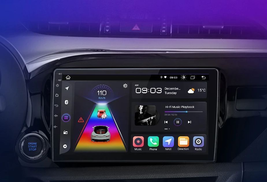 Radio do Toyota Hilux PickUp AN120 od 2015 - 2020 – CarPlay i Android