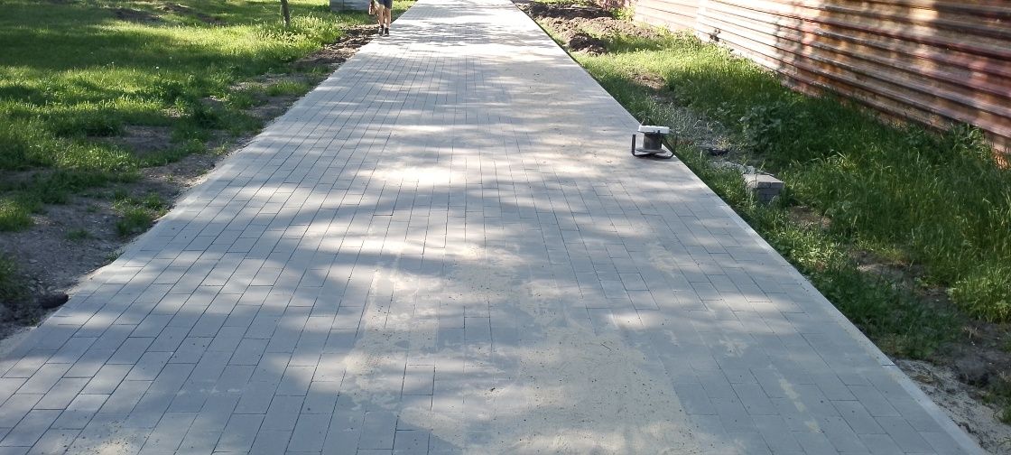 Укладка тротуарной плитки