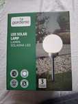 Lampa solarna Led cieply biały