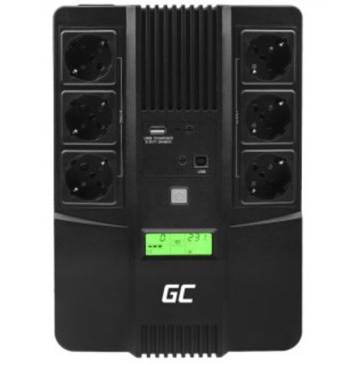 Zasilacz awaryjny UPS Green Cell AiO 800VA 480W z wyświetlaczem LCD
