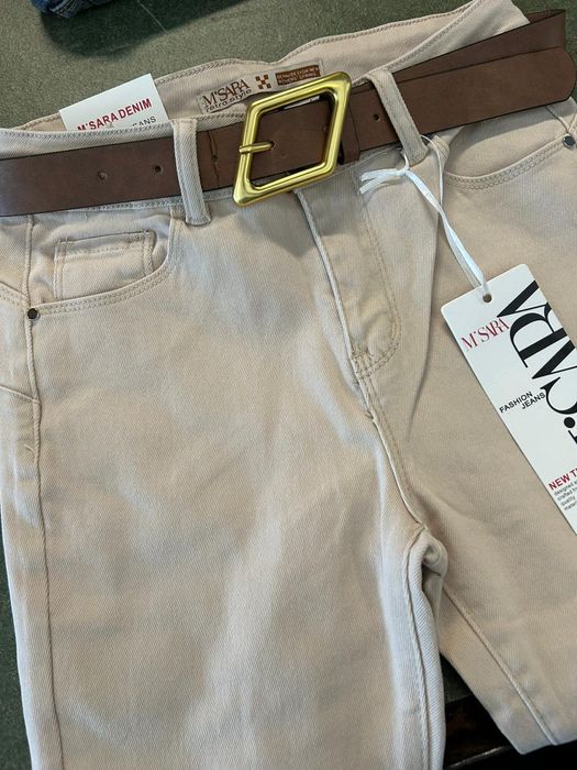 Elastyczny jeansy M.Sara kolor Camel