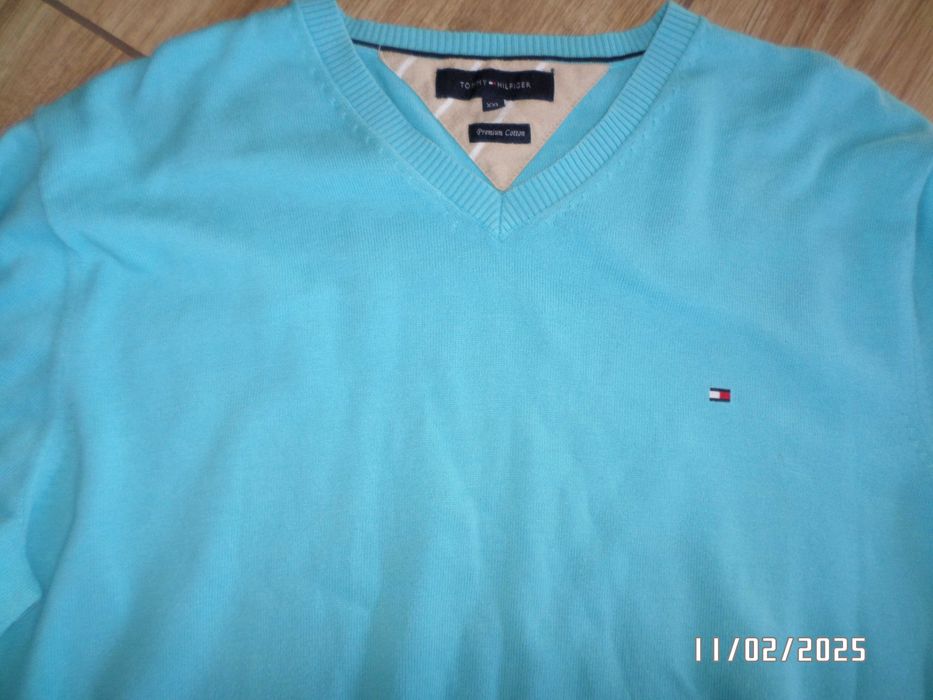 super męski firmowy sweter-TOMMY HILFIGER-XXL