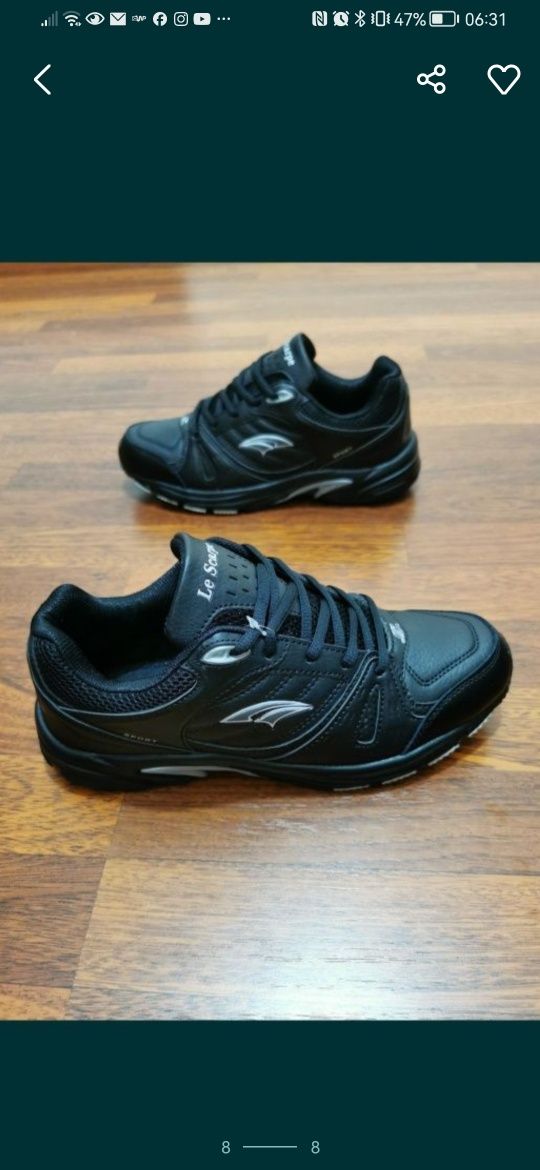 Sportowe Buty Męskie Do Biegania Na Codzień Lekkie Wygodne Czarne