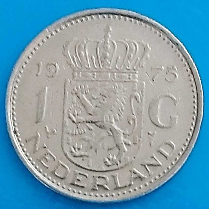 1 Cêntimo ou Florim de 1975  Rainha Juliana  dos Países Baixos