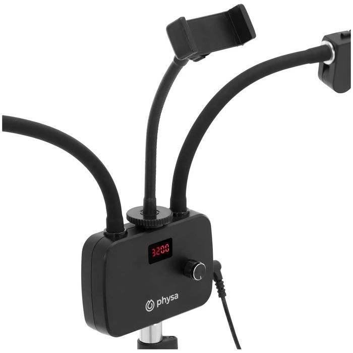 lampa kosmetyczna do makijażu rzęs z uchwytem na smartfon led 3 qmx