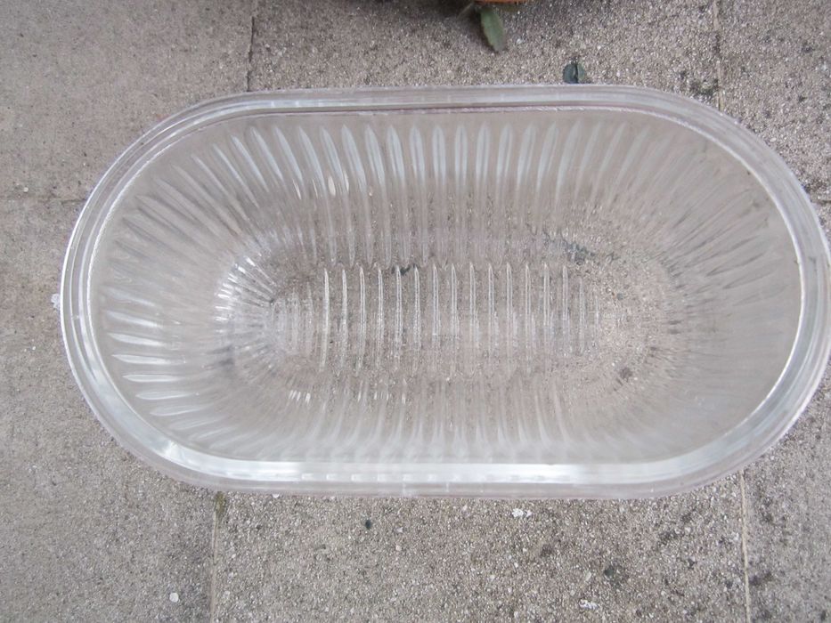 Vidro de substituição oval 16,5 x 9 cm para candeeiro