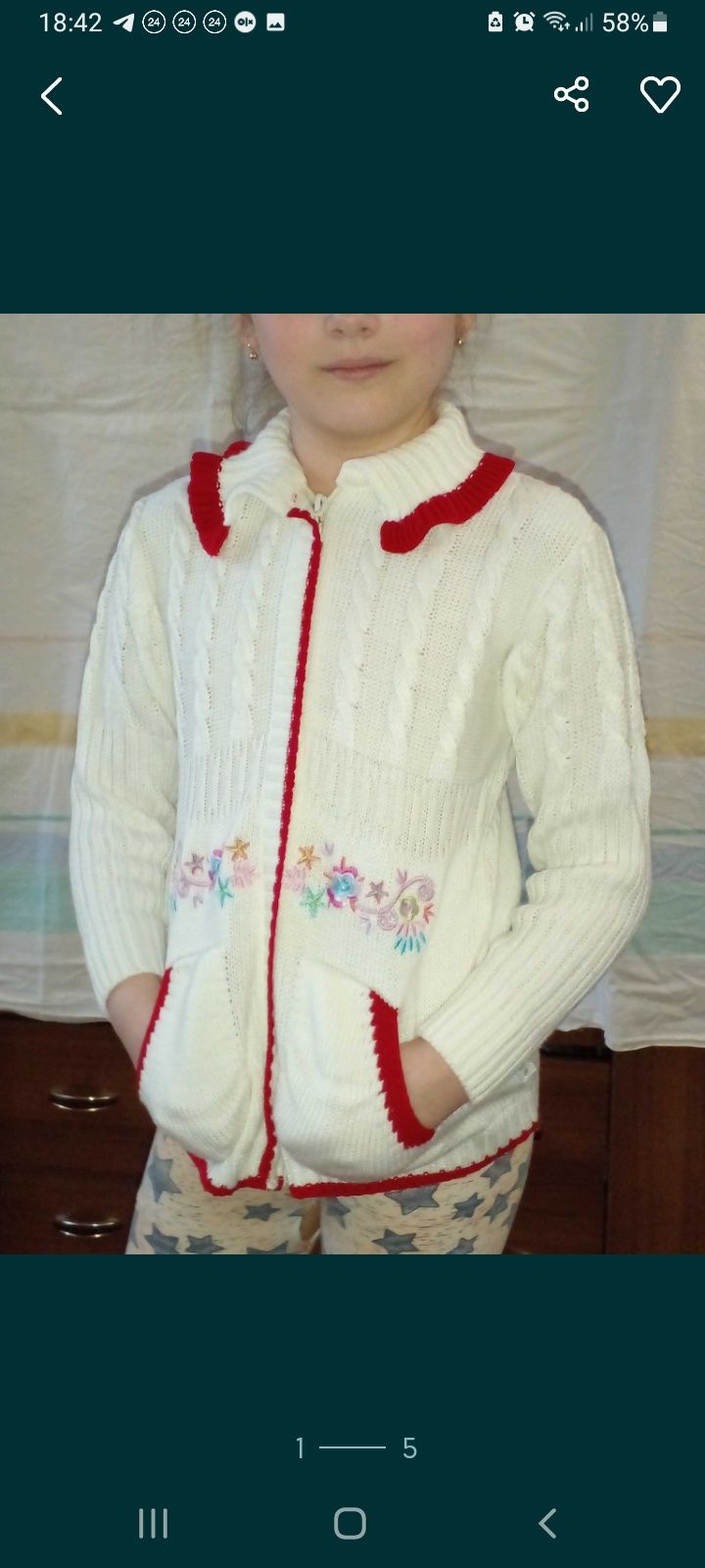 Одежда на девочку туника свитер кофточка халат