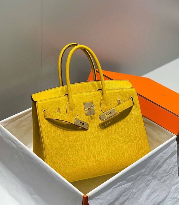 Birkin 25 Yellow Togo
