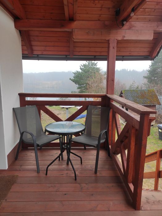 Domki apartamentowe z balią i widokiem na jezioro na Kaszubach 400 zl