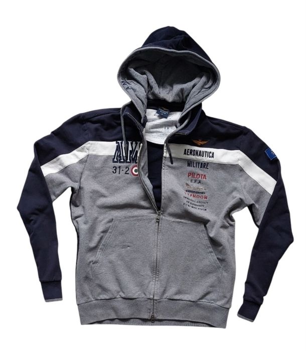 Aeronautica Militare bluza męska z odpinanym kapturem r. XXL