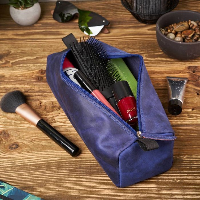 Skórzana kosmetyczka vintage Paolo Peruzzi T-52-DB