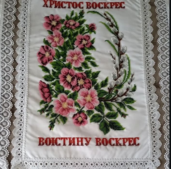 Пасхальні Рушники в Корзину або на Стіл