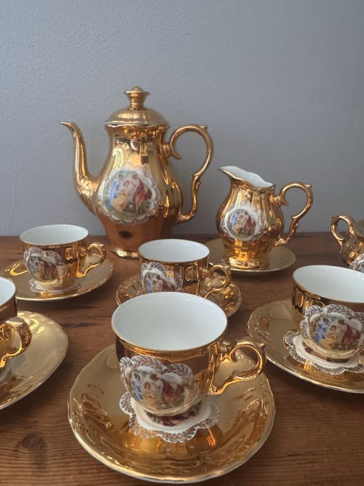 Vintage Serviço cafe Gold 1945