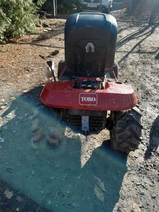 Traktorek kosiarka Toro zamiana na traktorek glebogryzarkę jednosiowy