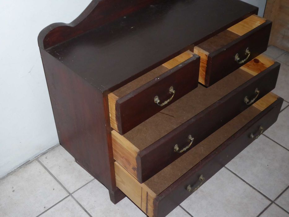 KOMODA Drewniana Rzemieślnicza od stolarza pocz. lat 80ych, Wroc