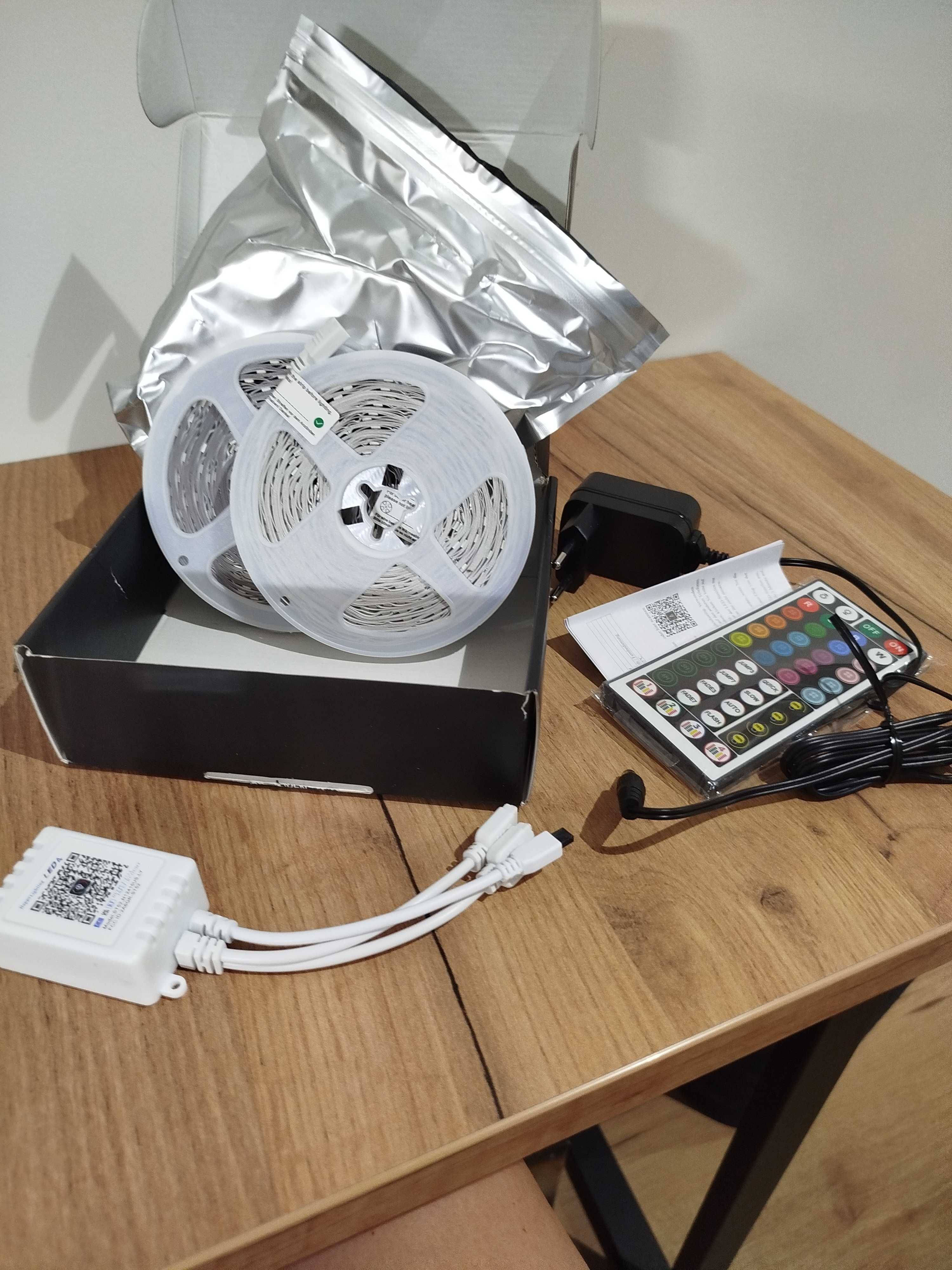 KSIPZE Taśma Led RGB 12m Bluetooth Pilot