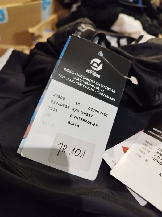 Nowy męski komplet kolarski koszulka + spodenki bibshort Deeps S