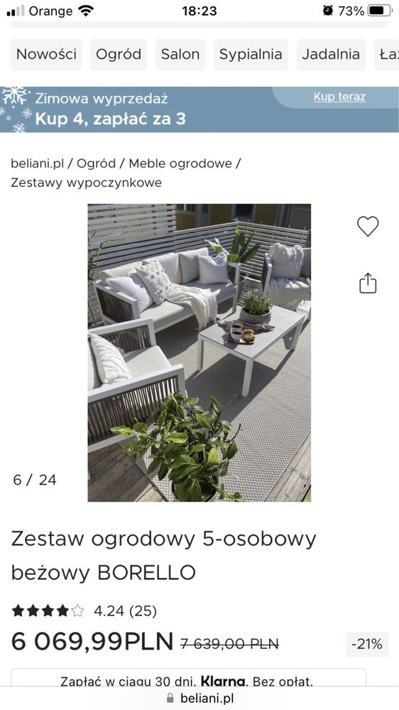 4 osobowy zestaw ogród taras weranda aluminium nowy sklep 6 tys