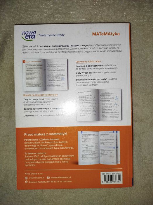 MATeMAtyka 1 - Zbiór zadań *NOWY* Poziom Rozszerzony