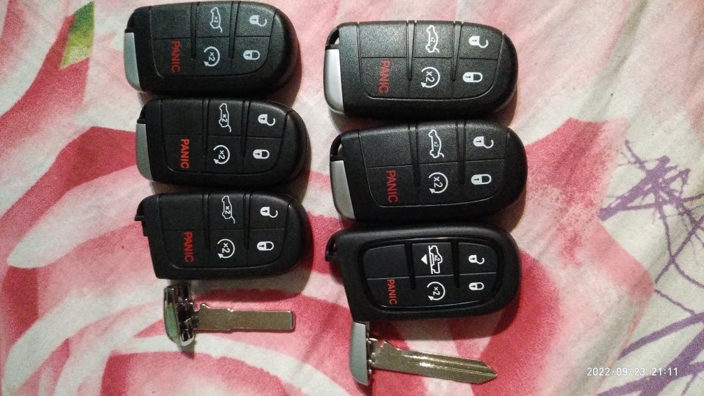Ключи Jeep Grand Cherokee, Chrysler, Dodge, Fiat