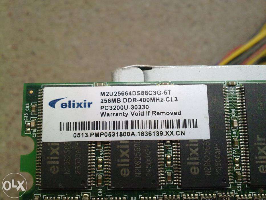 Viber*DDR 1 / 3шт за 200 грн ОЗУ Elixir 256Mb 400MHR_cl3